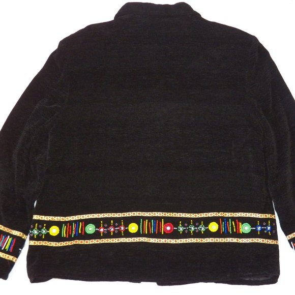 Allure Boutique Beaded Long Sleeve Jacket, Large - Picture 8 of 10